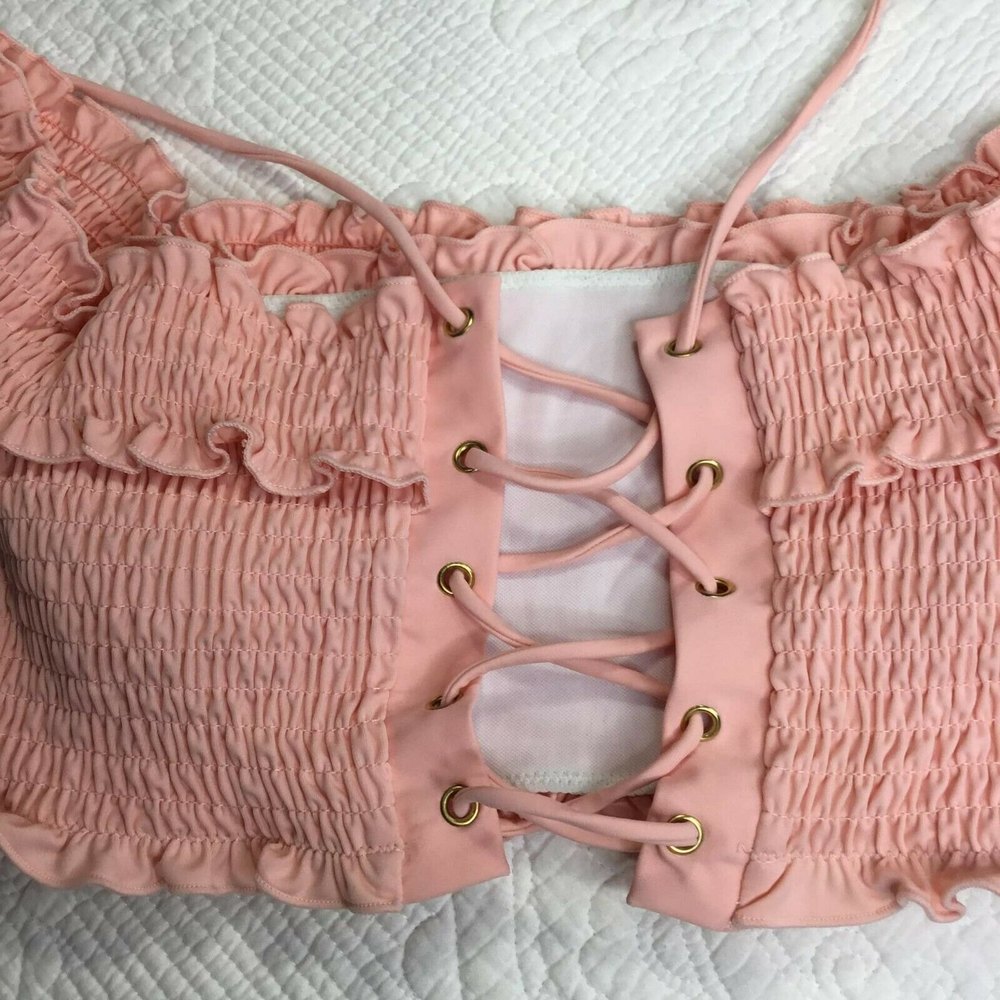 Swimming Top light pink Size 6 corset Jones NY